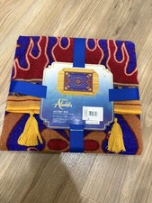 NEW Disney ALADDIN Magic Carpet w/Gold Tassels (39.5 “x 54