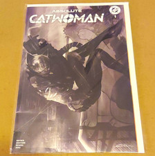 DC Absolute Catwoman #1 Catwoman B&W Unmasked Variant Cover by Dan Quintana picture