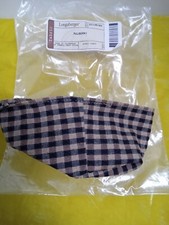 Longaberger Mulberry Basket Liner Khaki Check Fabric 23136164 New in Bag picture