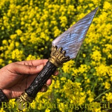 Moonstone Knife , Handmade Carved Crystal Raw Sorceress Collectible gifts picture
