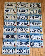 Minnesota license plates large lot collecting decorating man cave garage 23 lake picture