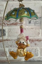 Rare Christopher Radko Quackin Mack Christmas Ornament Duck Umbrella READ picture