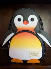 Loungefly SeaWorld Parks Exclusive Sequin Penguin Mini Backpack *Rare* Adorable  picture