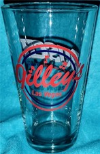 Gilleys Las Vegas Busch Beer Pint Glass 16 oz Clear Heavy Barware Saloon Vegas picture