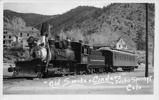 J83/ Idaho Springs Colorado RPPC Postcard c1940s Old Smokey Railroad 476 picture