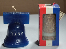 Vintage 70s United States Bicentennial Candle Lot 1776 1976 USA Liberty Bell picture