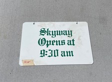 RARE DISNEYLAND SIGN double sided PROP Fantasyland SKYWAY 1980’s- 90’s vintage picture