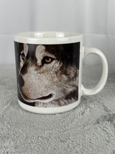 Vintage Jon Van Zyle Anchorage Alaska Siberian Husky Dog Wolf Coffee Cup Mug  picture