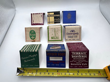 9 Vintage Larger Matchbook Covers Carlyle Brass Rail Veeder Root NYC Restaurants picture