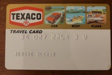 Vintage 1970's TEXACO Gas Oil Charge Account  Credit Charge Card  picture