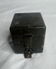 vintage WWII German Hensoldt Wetzlar MG Optical Sight Battery Box Empty Original picture
