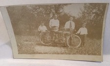 Vintage Indian Motorcycle Postcard Real Photo RPPC Indian Motorcycle picture