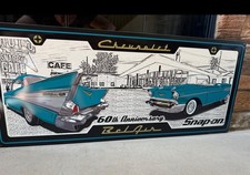 60TH ANNIVERSARY 1957 CHEVROLET BELAIR METAL SIGN from SNAP-ON TOOLS NEW picture