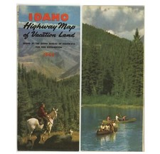 Vintage 1948 Idaho Official Road Map – State Highway Department picture