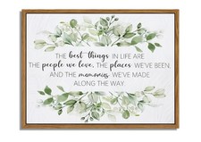 Dytila Floating Framed Sage Green Wall Art Bathroom Picture Wall Decor picture