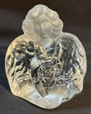 Fenton Glass Clear Guardian Angel Figurine picture
