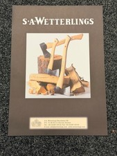 Original S.A. Wetterlings Axe Factory Poster Sweden Vintage Advertising 60cm picture