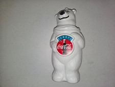 Vintage 1990s Coca-Cola Always Polar Bear Plastic Sipper Cup Bottle No Straw picture
