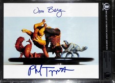 Jon Berg & Phil Tippett Star Wars Dejarik Holochess Signed 8x10 Photo picture