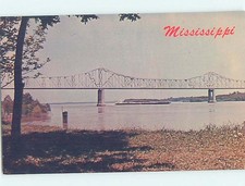 Unused Pre-1980 BRIDGE SCENE Greenville Mississippi MS H7871 picture
