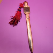 Vintage Korean Brass Sword Letter Opener - Nam Dae Mun National Treasure No. 1 picture