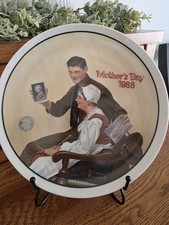 Norman Rockwell 1988 Mothers Day Plate 