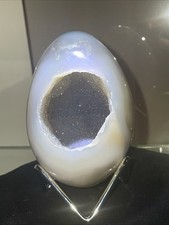 Ultra Exotic Large 600g + Druzy Amethyst Egg Geode Crystal Cluster Chakra picture