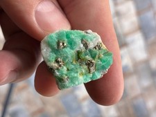 18g Natural Untreated Colombian Emerald Specimen Matrix Muzo Calcite Quartz Gem picture