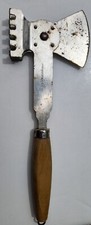 Vintage Wood Handle Kitchen Meat Tenderizer Cleaver Probably Tyler Mfg Co. IND. picture