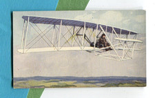 1938 A. & M. WIX SPEED THOUGH THE AGES TOBACCO CARD #64 WRIGHT'S FLYING MACHINE picture