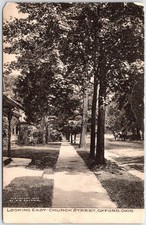 Postcard Looking East Church St; Oxford, Ohio-Albertype Collotype 1907 Snyder Mm picture