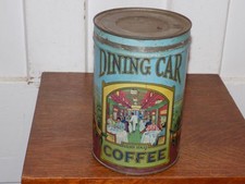 Vintage Dining Car 2 Pound Empty Coffee Can picture