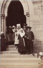 France, Plougastel-Daoulas, a Baptism, vintage print, ca.1890 vintage print picture