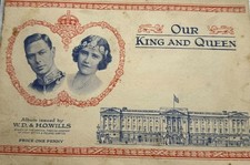 1937 Wills Cig Card Album Our King and Queen George VI coronation Complete Set picture