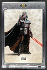 2023 Topps Finest Star Wars Darth Vader Artist Auto Autograph Sketch #1/1 picture