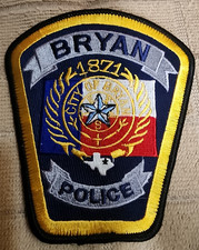 TX City of Bryan Texas Police Department Shoulder Patch picture