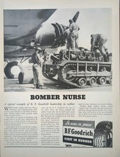 1943 WWll Aviation MechanicsPrint BF Goodrich Defense Production  picture