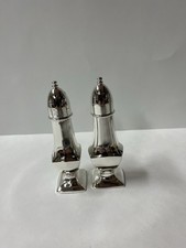 VTG Oneida Chippendale Silverplated Salt & Pepper Shakers with Original Box picture