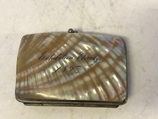 Antique 1893 Chicago World's Fair Exposition Mother of Pearl / Shell Coin Purse picture
