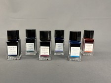 Set of 6 Pilot Iroshizuku 15ml Fountain Pen Ink; asa-gao, shin-kai, syo-ro+ Full picture