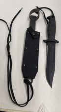 Ontario Spec Plus Marine SP1-95 Fixed Blade Knife Black w/ Sheath USA picture