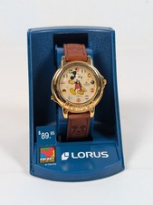 Vtg NOS Lorus Musical Mickey Mouse Watch Disney Melody NEW BATTERY V421-0010 picture