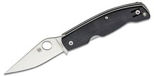 Spyderco Pattadese *DISCONTINUED* - Contoured Black G10 - Satin Bohler M390 picture