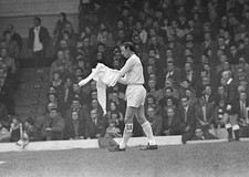 Leeds United 2 v Tottenham Hotspur 1 Leeds' Jack Charlton changes - Old Photo picture