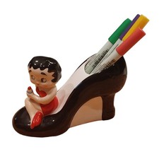 Vtg Vandor 1995 Betty Boop On the Shoe Ceramic Figurine Holder 4