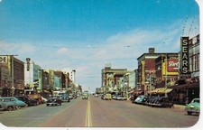 Vintage Fort Smith Arkansas Garrison Ave Postcard 1954 Posted Studebaker picture