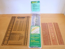Vintage Corel Typescale & Helix Computer Printout / Word Processor Ruler +Bonus picture
