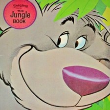 1967 Walt Disney THE JUNGLE BOOK Golden Shape Press USA Vintage picture