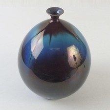 Kyoto Kutani Ware, Living National Treasure Yasokichi Tokuda III Colored Vase, 2 picture