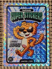 LIKEABLE LEOPARD: 2025 VeeFriends Manga Super Stickers SP Card LIMITED/299 BLUE picture